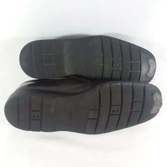 Bally Leather Slip-On Plain Toe Loafers Mens 6.5E